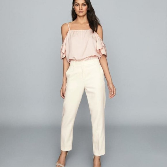 Reiss Tops - New Reiss Emma Off The Shoulder Ruffle Sleeve Blouse Top  Size 4